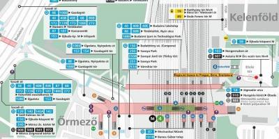 Metro xəritəsi Budapeşt kelenfoe 