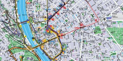 Budapeşt avtobus turu xəritəsi