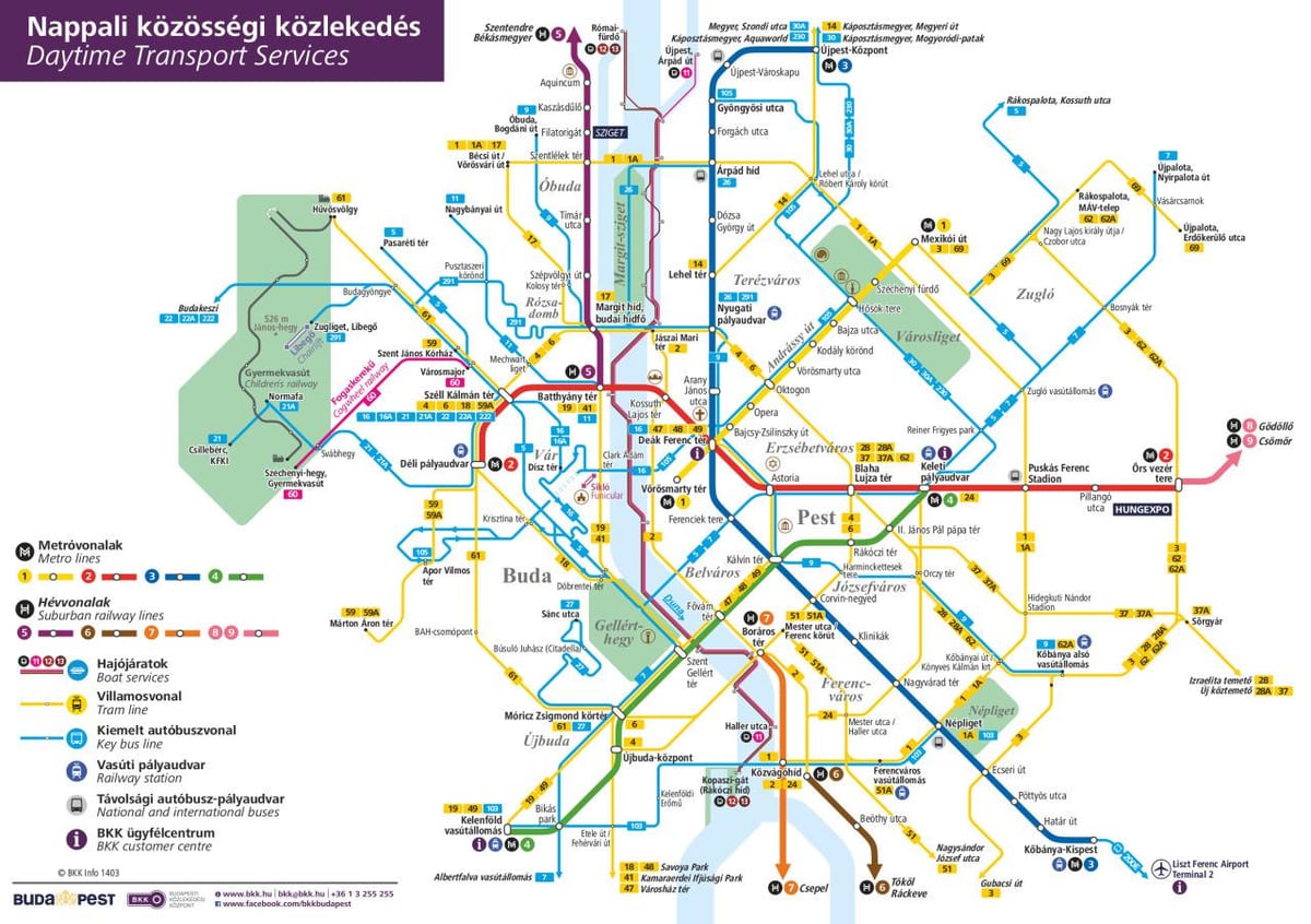 avtobus Budapeşt xəritə