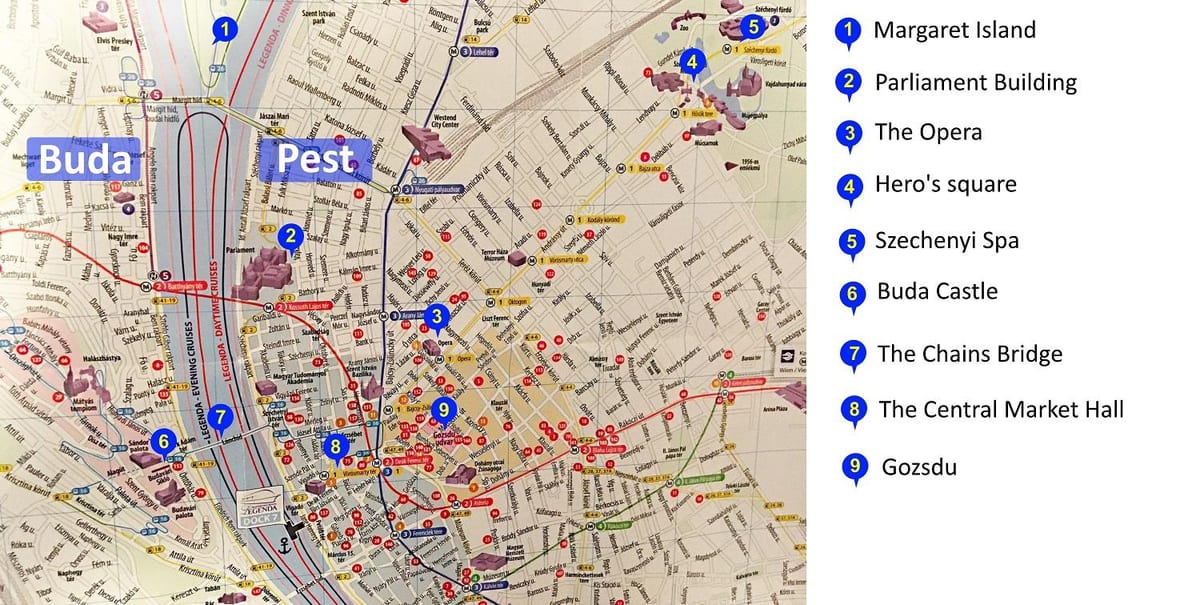 Замковая dağ Budapeşt xəritə