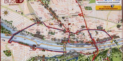 Böyük avtobus turları Budapeşt xəritə