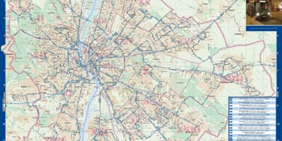 Budapeşt gecə avtobus xəritə