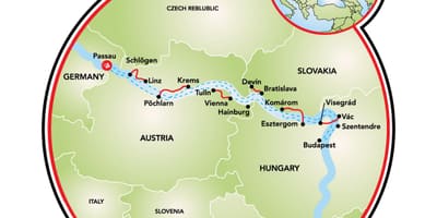 Velosiped xəritə Budapeştin