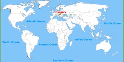 Dünyanın xəritəsi Budapeşt, Macarıstan