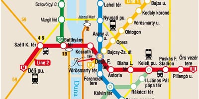 Келети Budapeşt xəritə